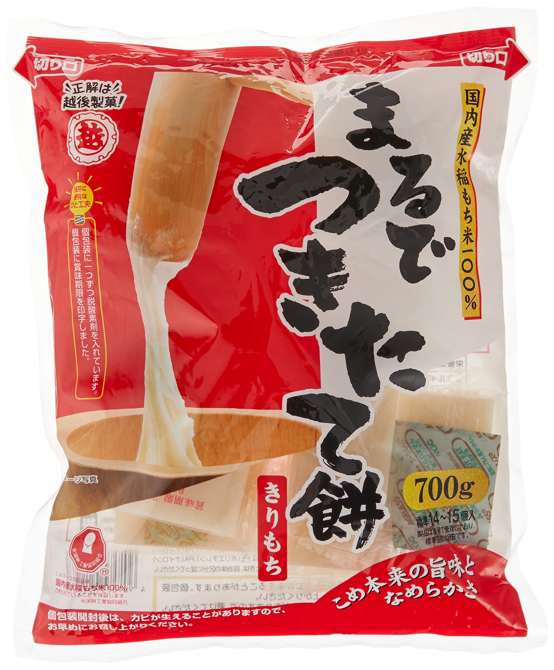 つきたてのお餅4 Amazon.co.jp: 越後製菓 まるでつきたて餅きりもち700g : 食品・飲料・お酒